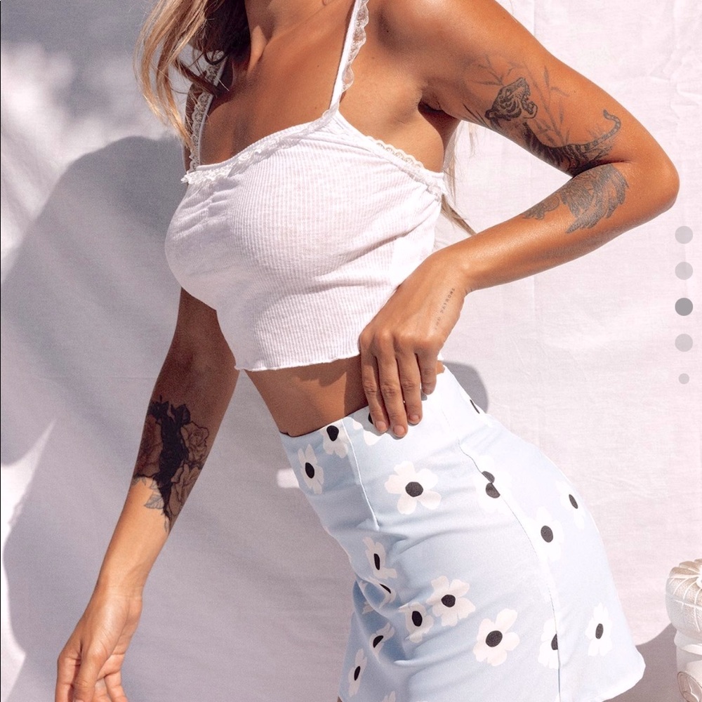 NWOTshelly mini skirt blue princess polly